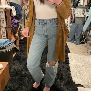 Abercrombie 90s straight ultra high rise 4 long